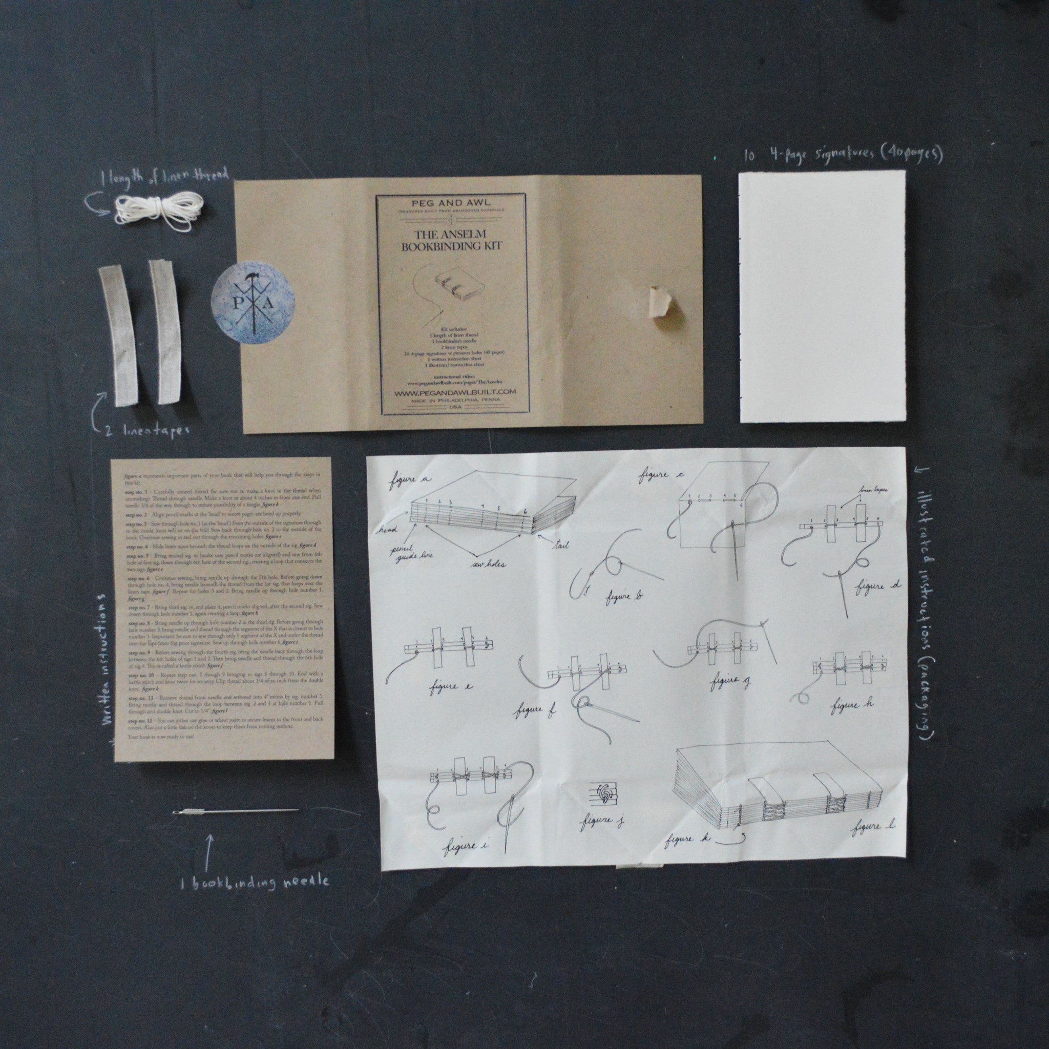 4″ Anselm Bookbinding Kit