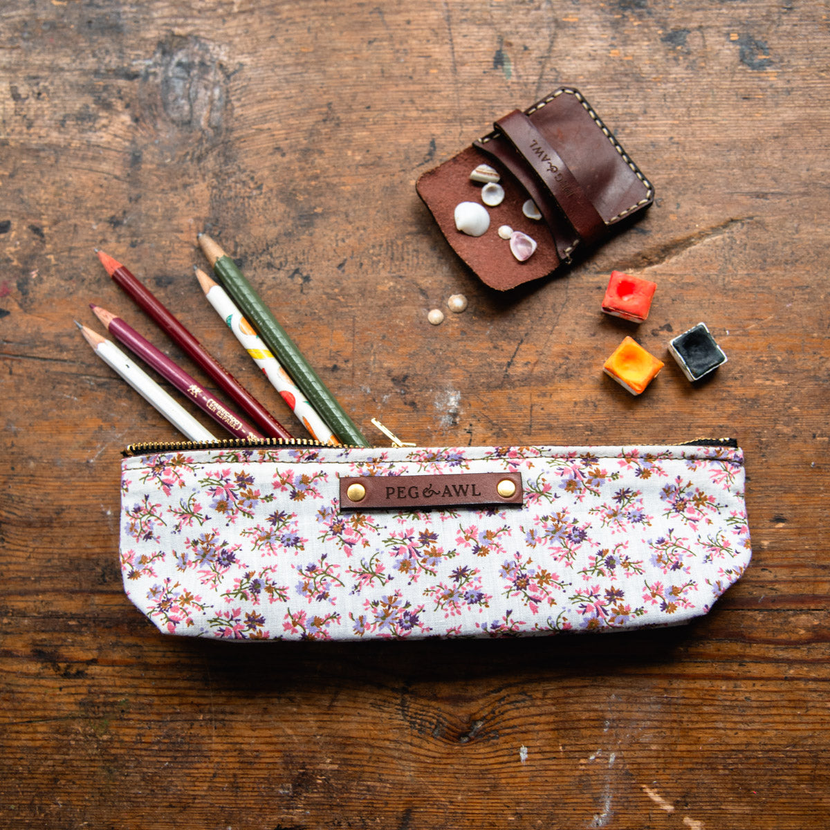 Drafter Pouch with Mid-Century Dressmaker’s Fabric: Adelia