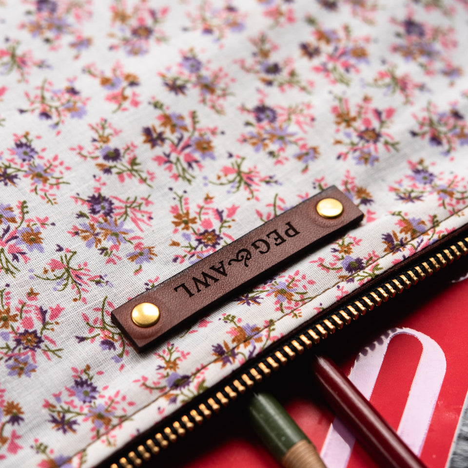 Maker Pouch with Mid-Century Dressmaker’s Fabric: Adelia