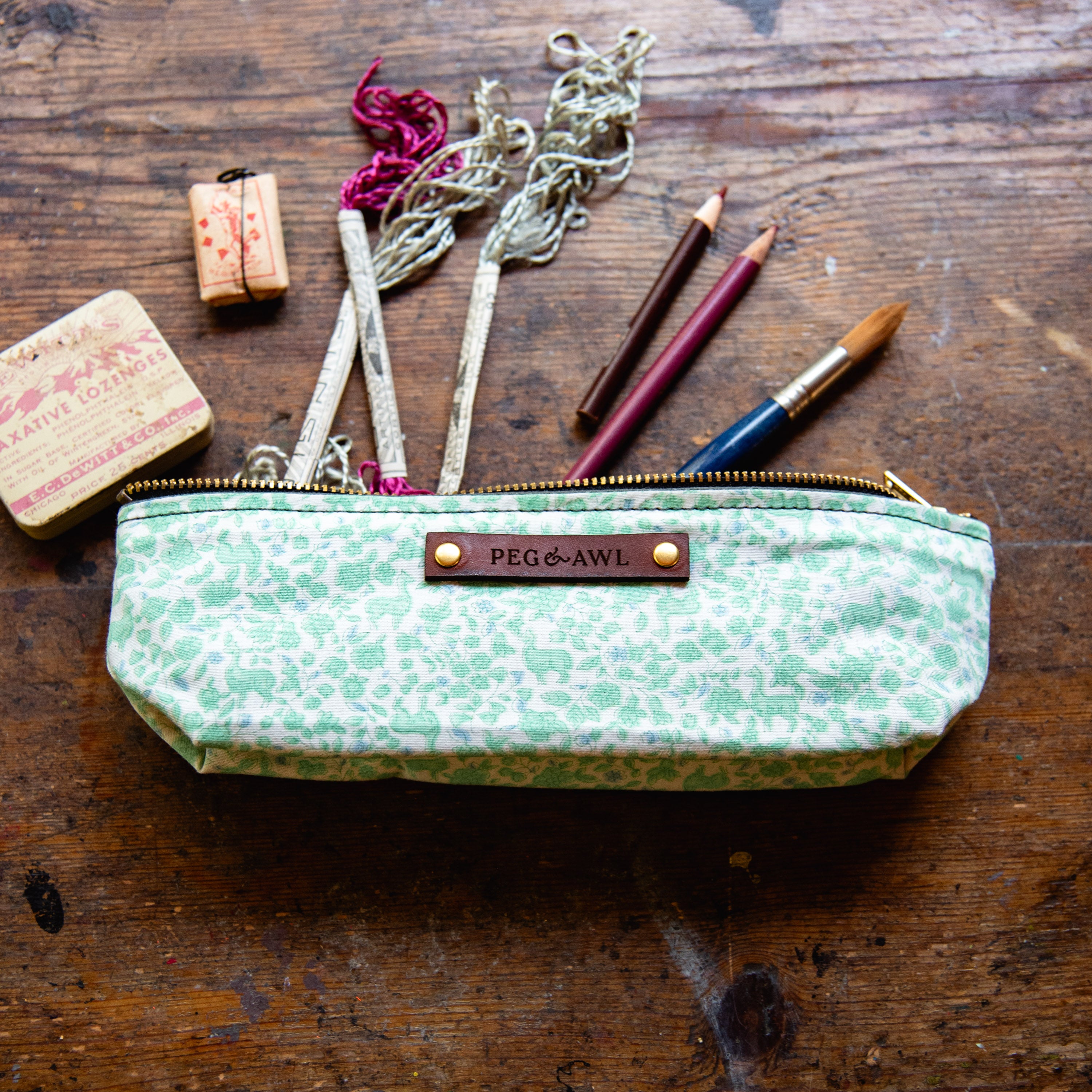 Drafter Pouch with Midcentury Cotton: Aksel