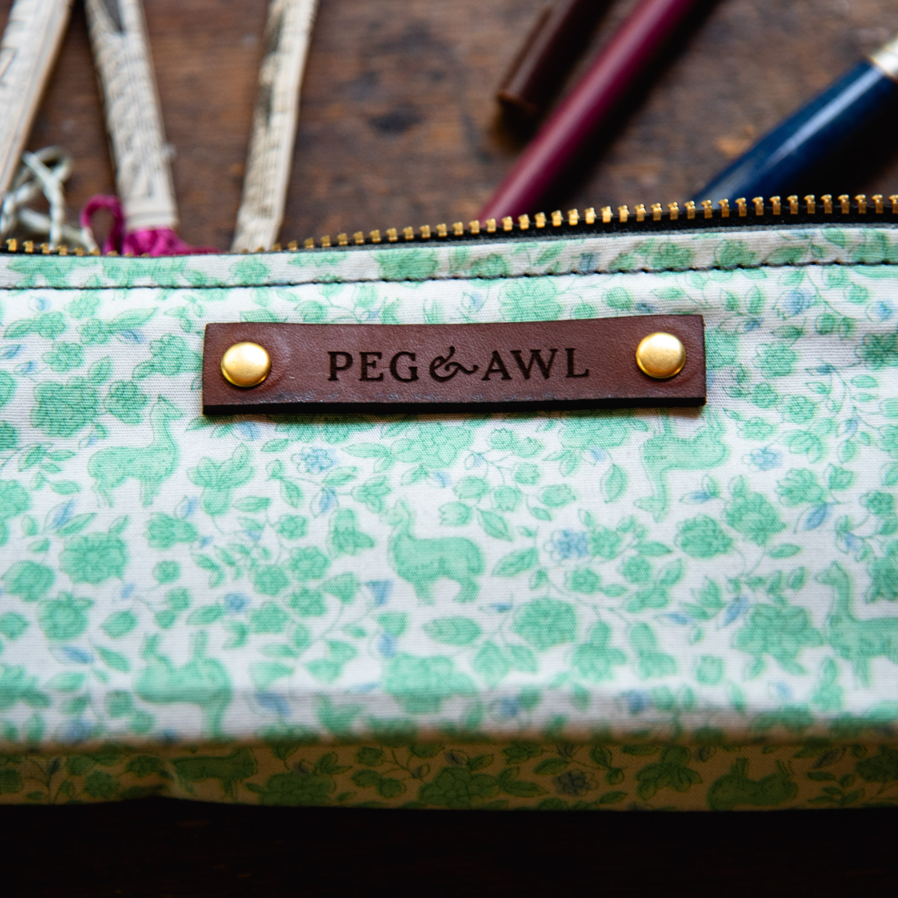 Drafter Pouch with Midcentury Cotton: Aksel