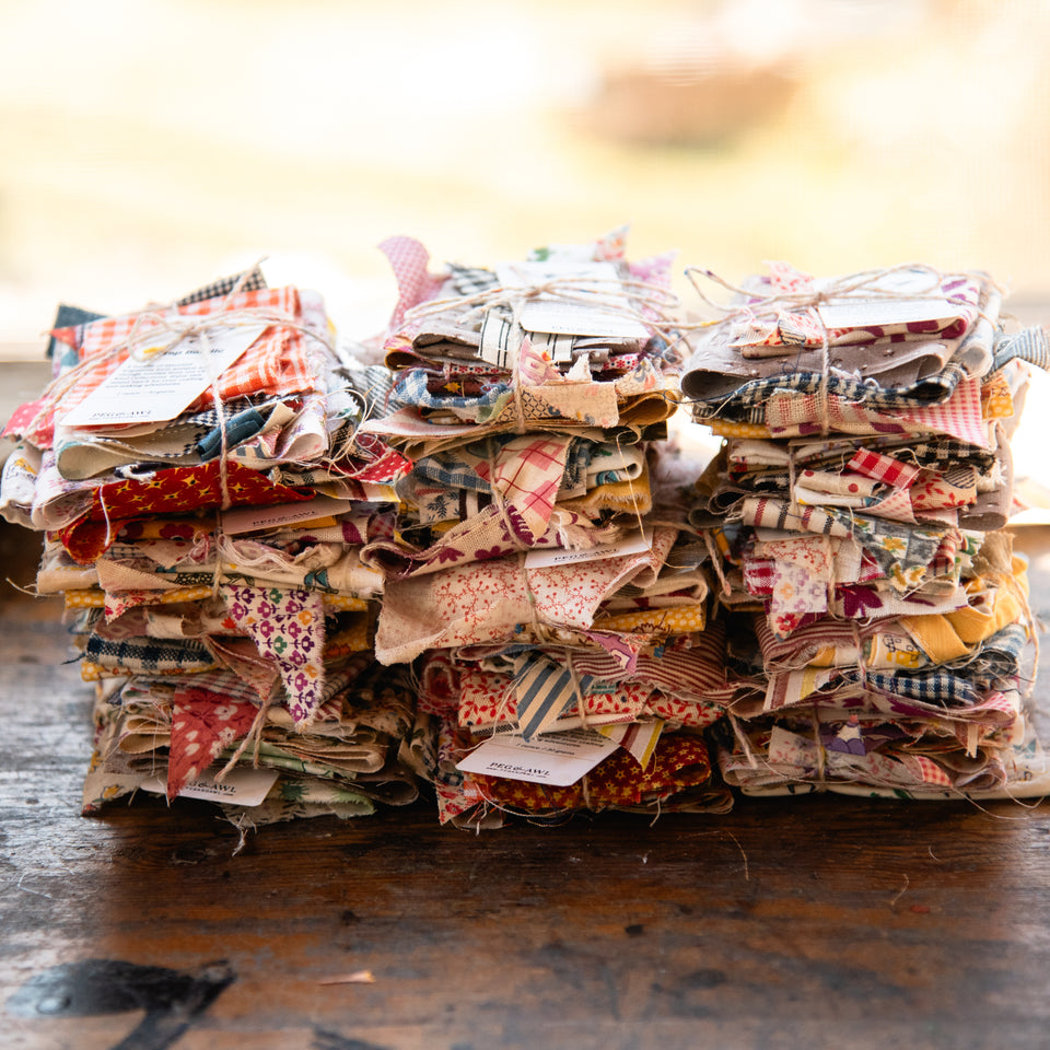 Vintage Textile Scrap Bundle