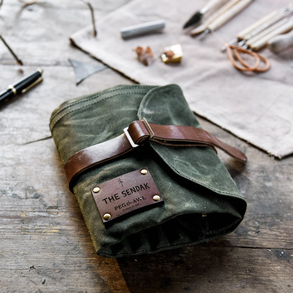/color-moss with Brown Leather