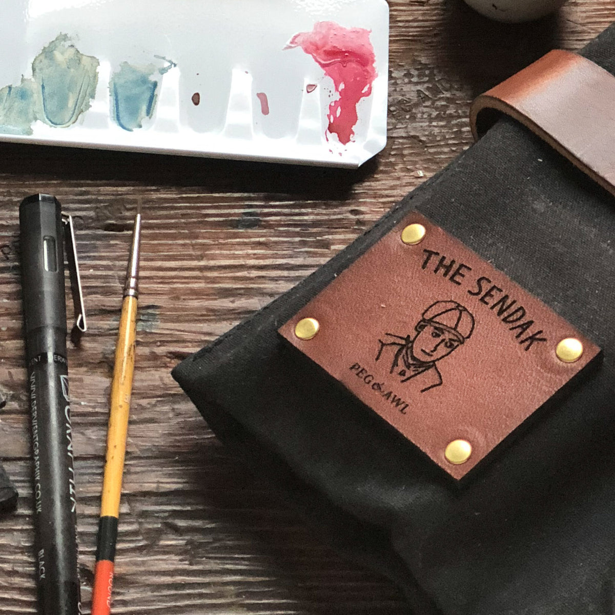 The Sendak Artist Roll with Custom Artwork – Peg and Awl