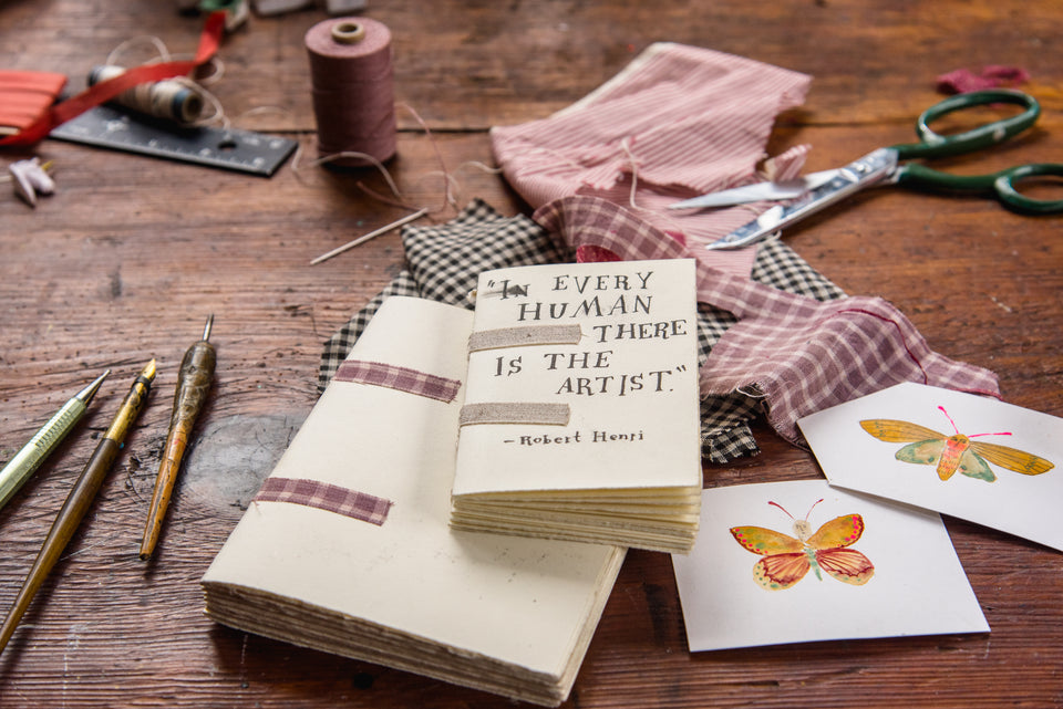 Bookbinding and Story Finding Workshop at Highlights, Pennsylvania