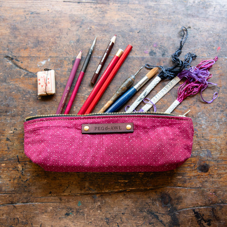 Drafter Pouch with Early Antique Cotton: Dulcinha