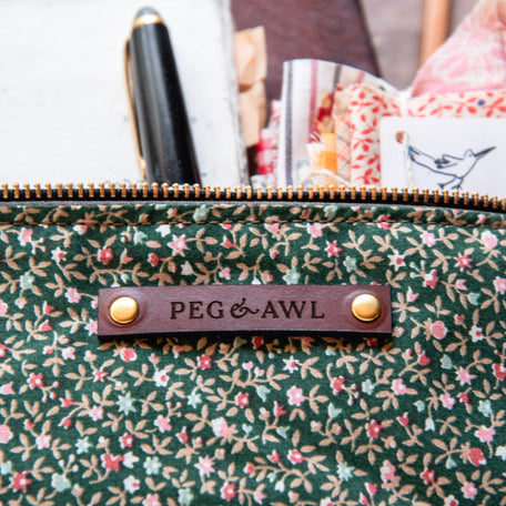 Maker Pouch with Vintage Cotton: Edna