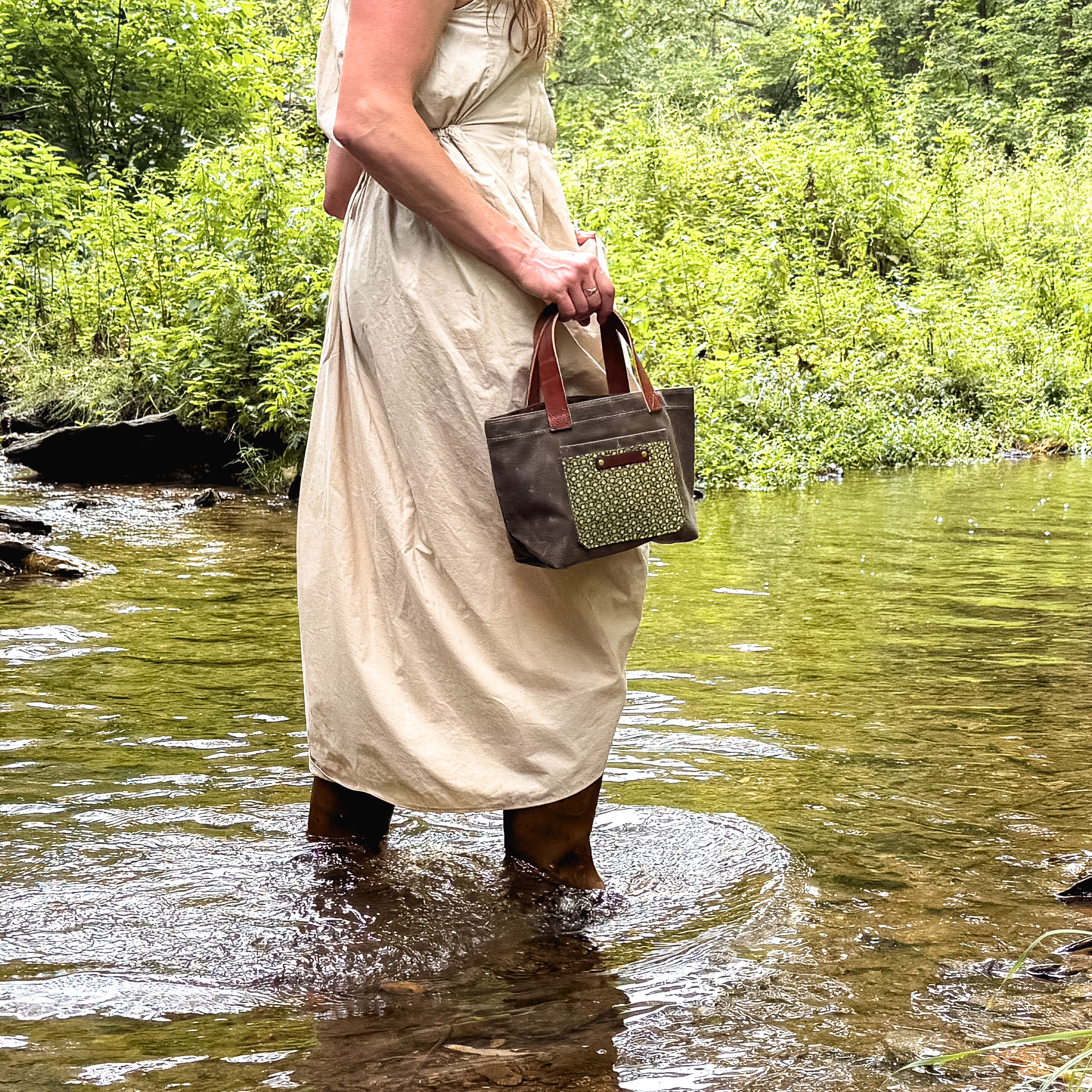 Pipit Tote with 1930s Cotton: Elke