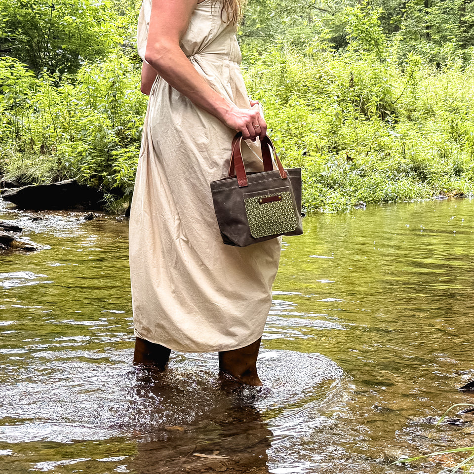 Pipit Tote with 1930s Cotton: Elke