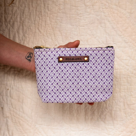 Custom Pouch with Vintage Feedsack: Greta