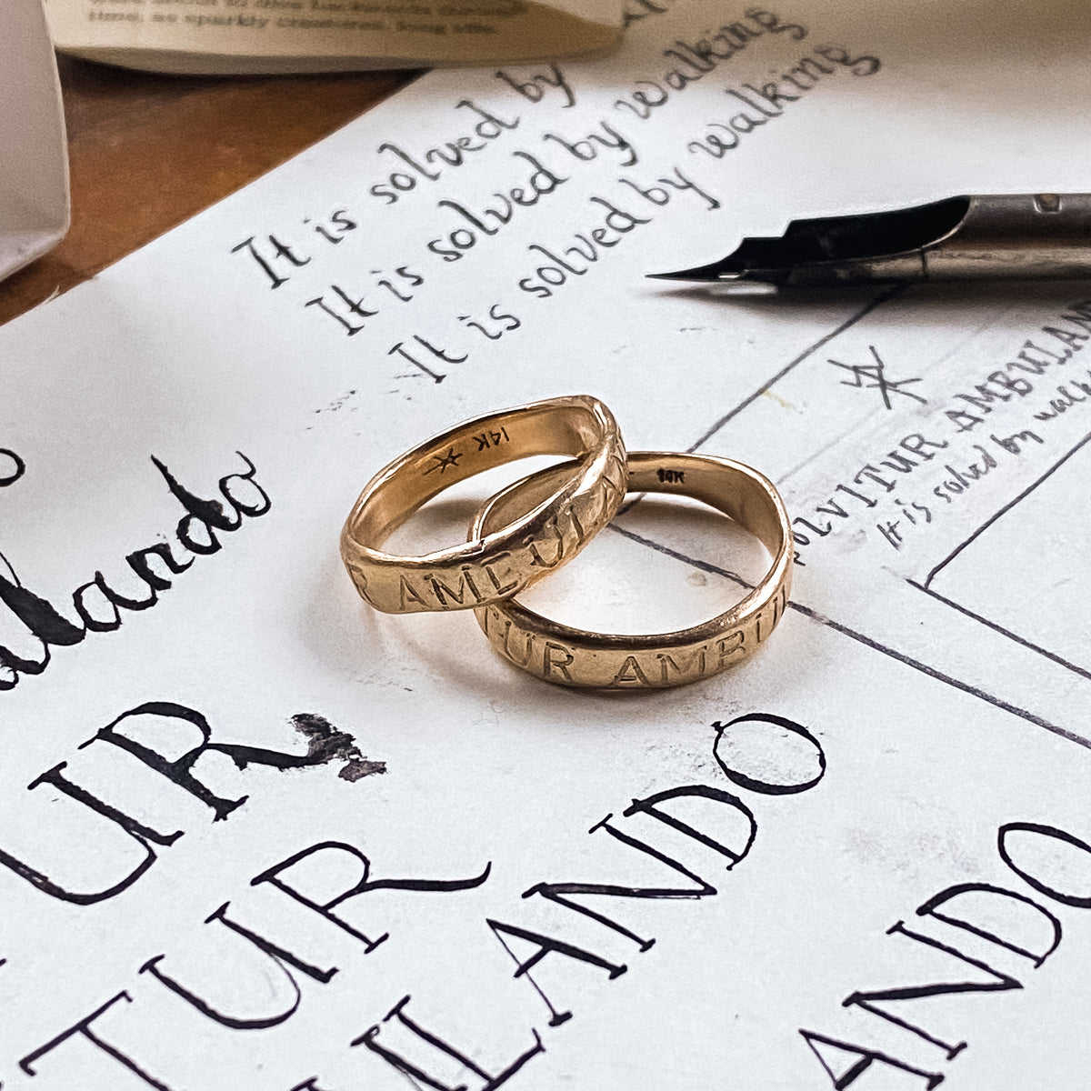 Solvitur Ambulando Ring Peg and Awl