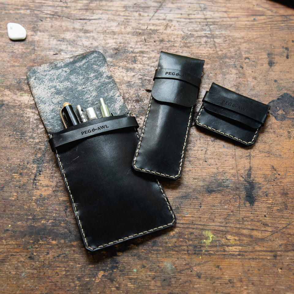 Leather Scraplings Pouch: Jackson