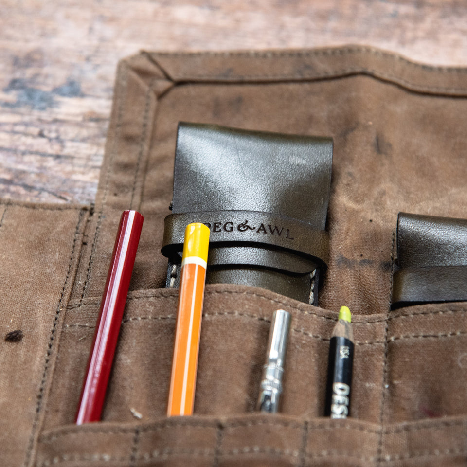 Leather Scraplings Pouch: Jackson