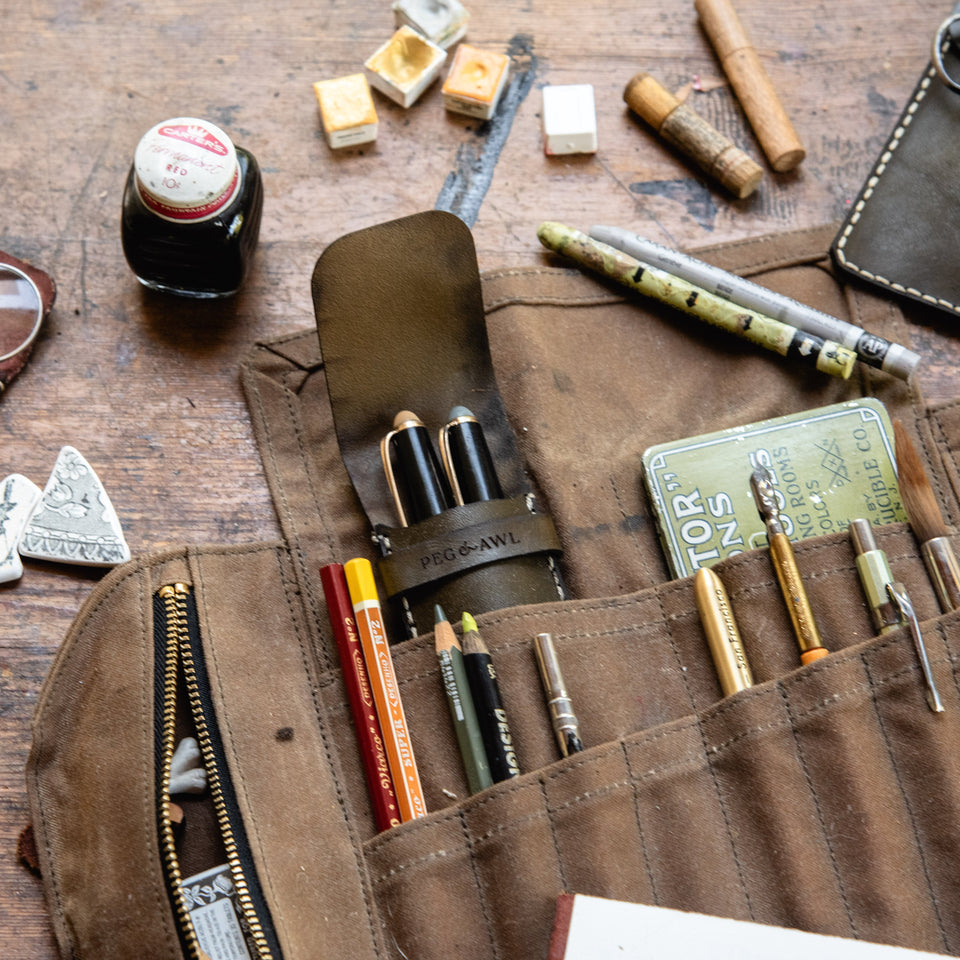 Leather Scraplings Pouch: Carson