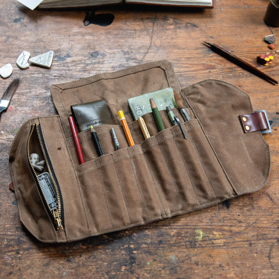 Leather Scraplings Pouch: Jackson
