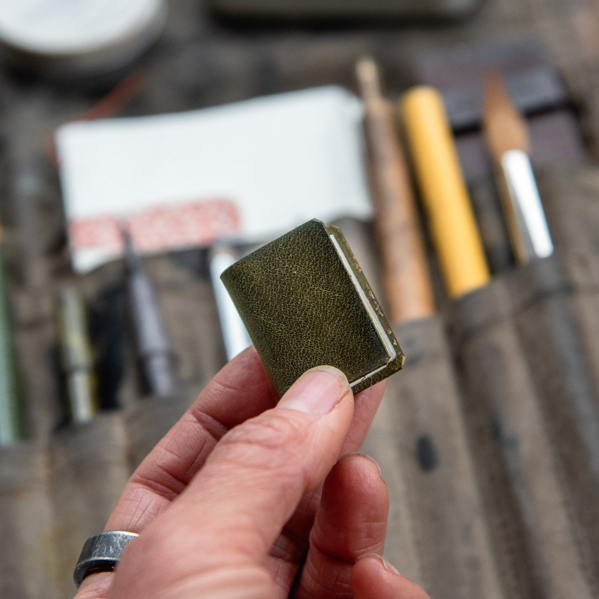 Miniature Artist Sketchbook Peg and Awl