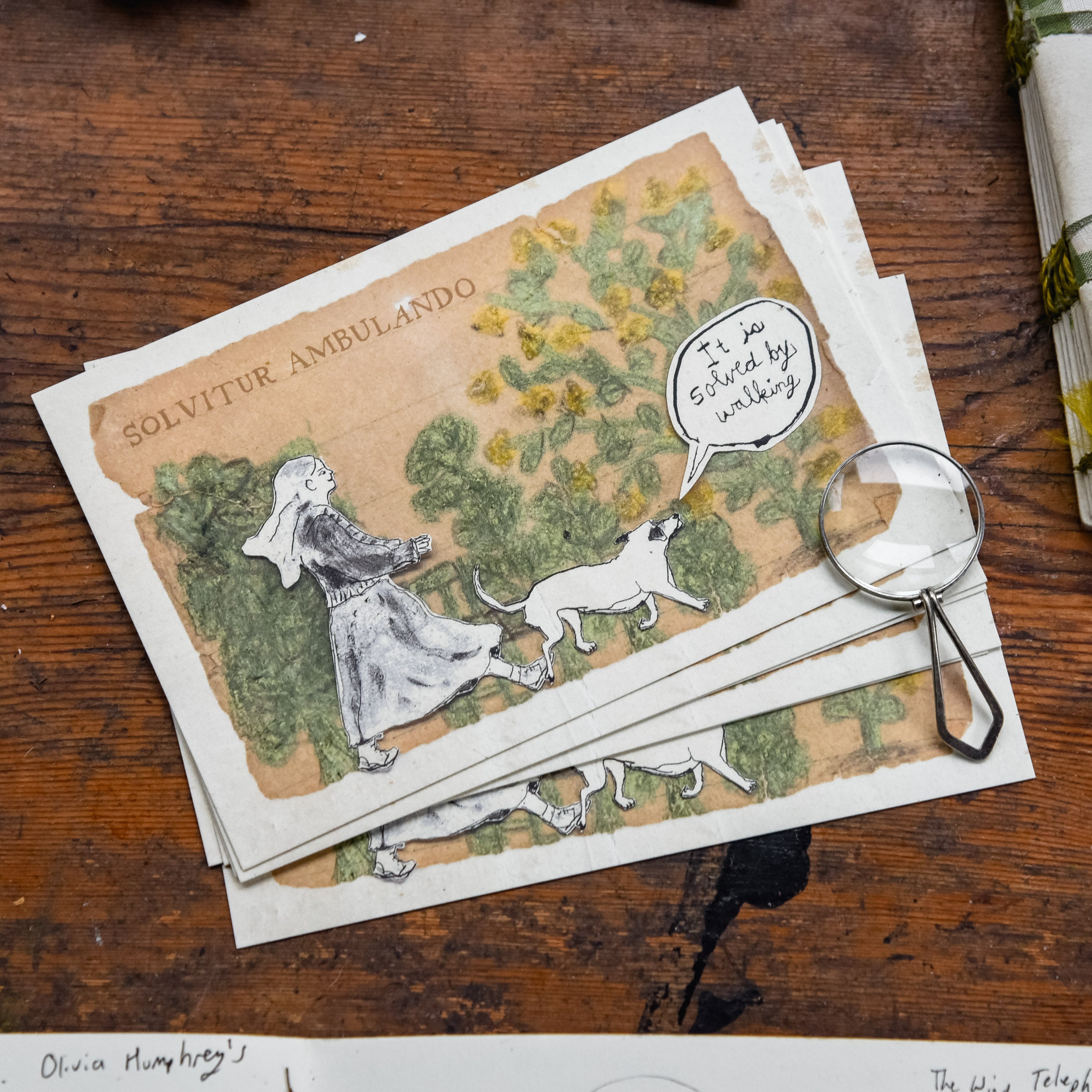 4 Postcards: It is Solved by Walking