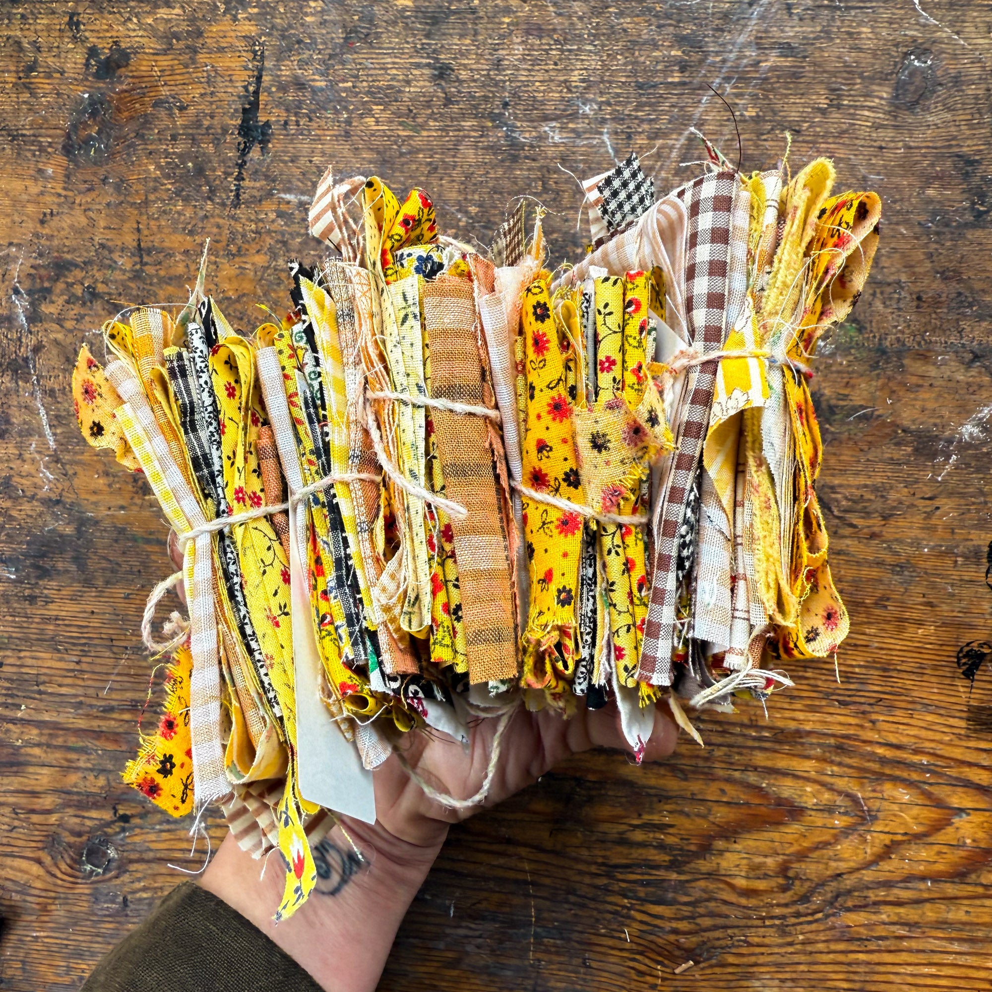 Vintage Textile Scrap Bundle