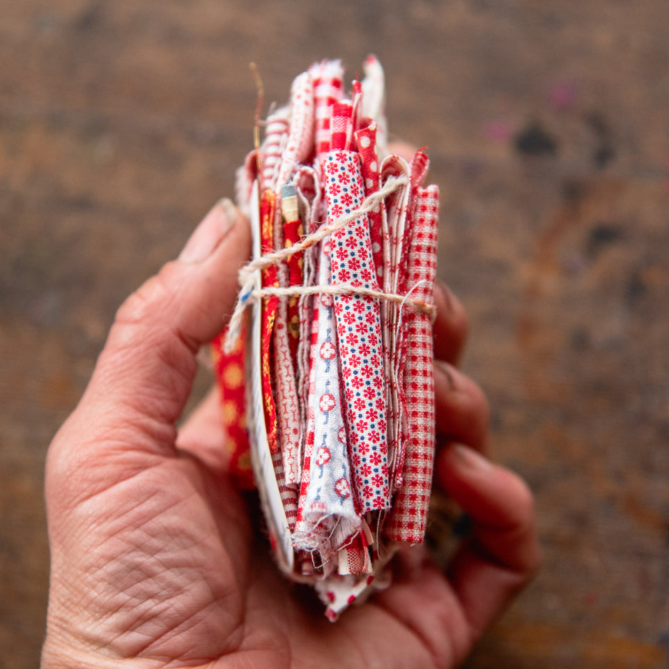 Vintage Textile Scrap Bundle