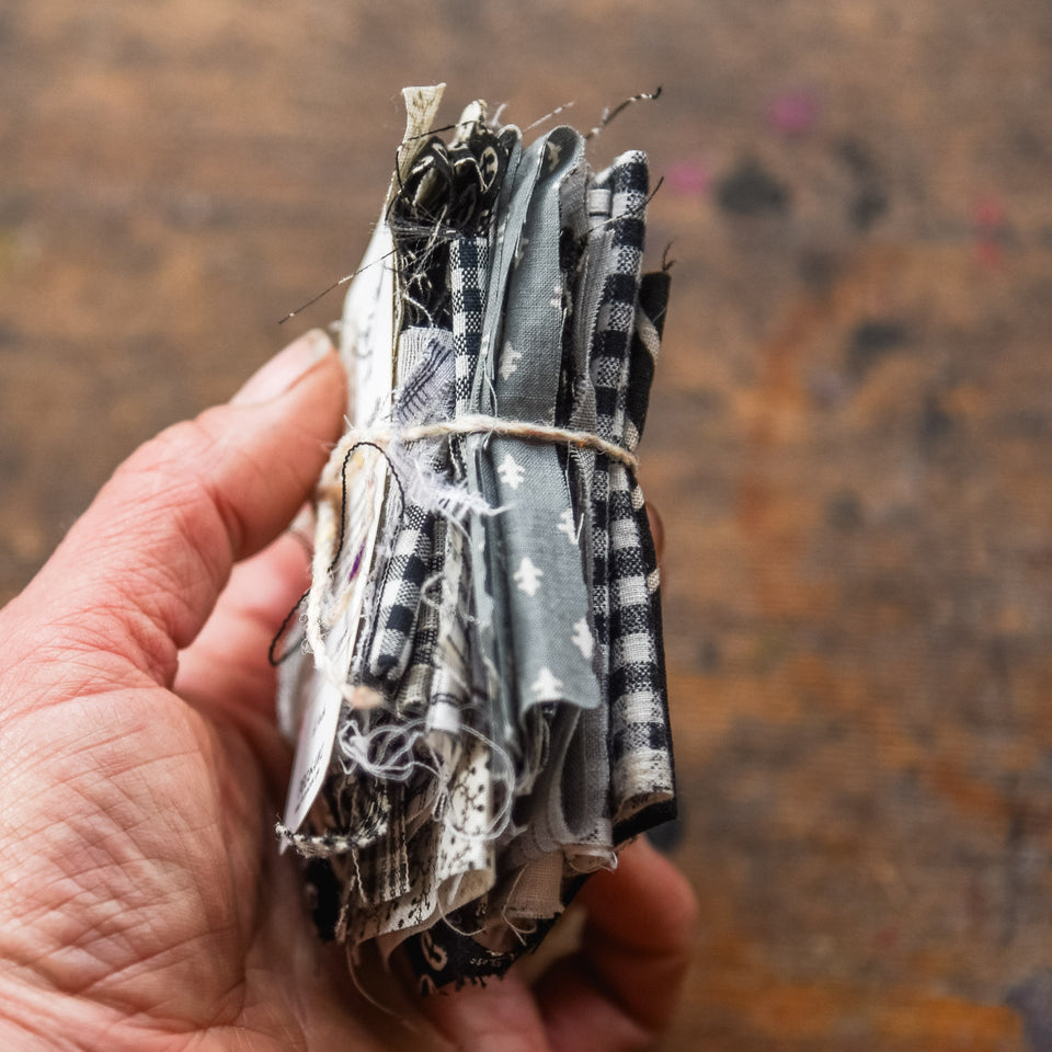 Vintage Textile Scrap Bundle