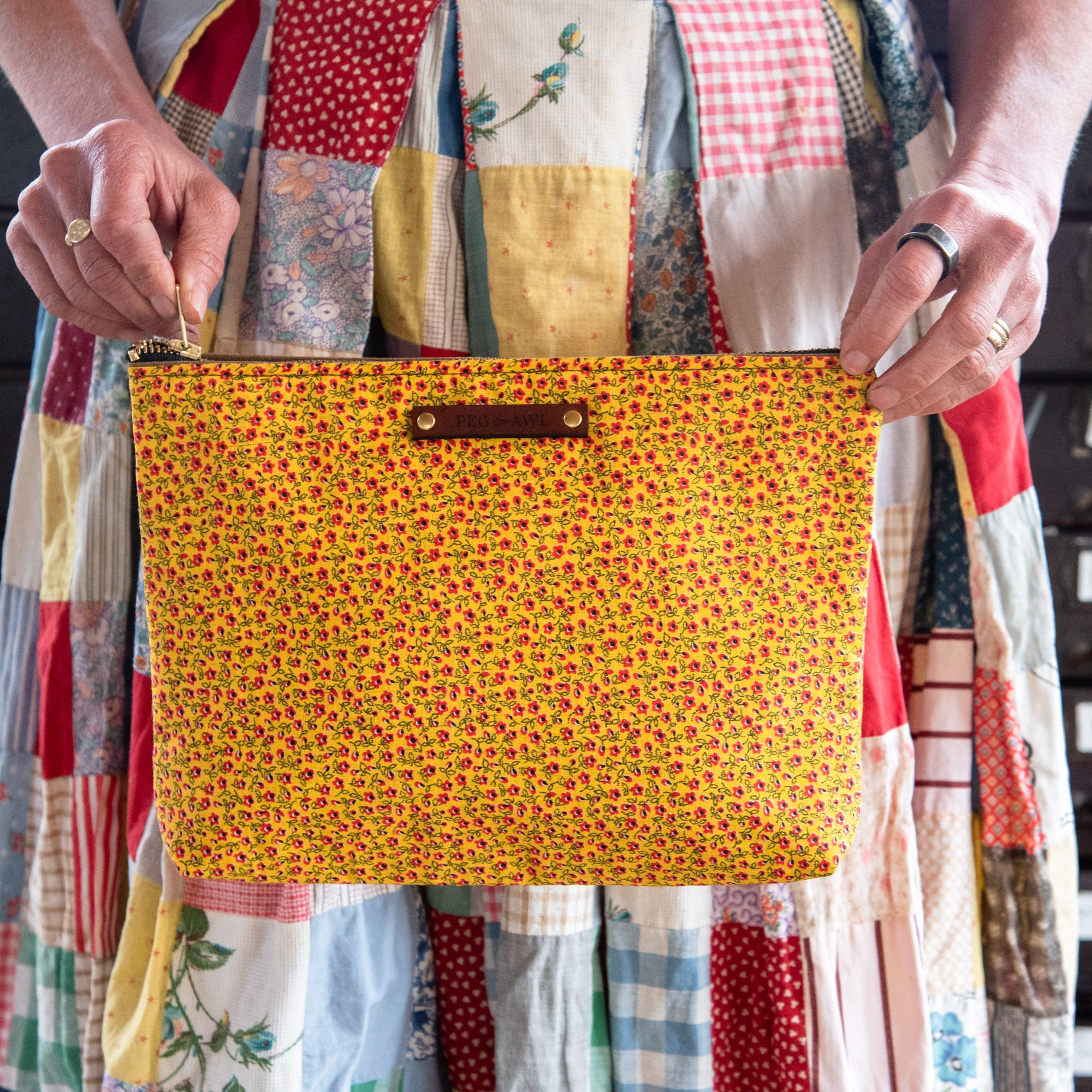 Maker Pouch with 1960s Cotton: Thea