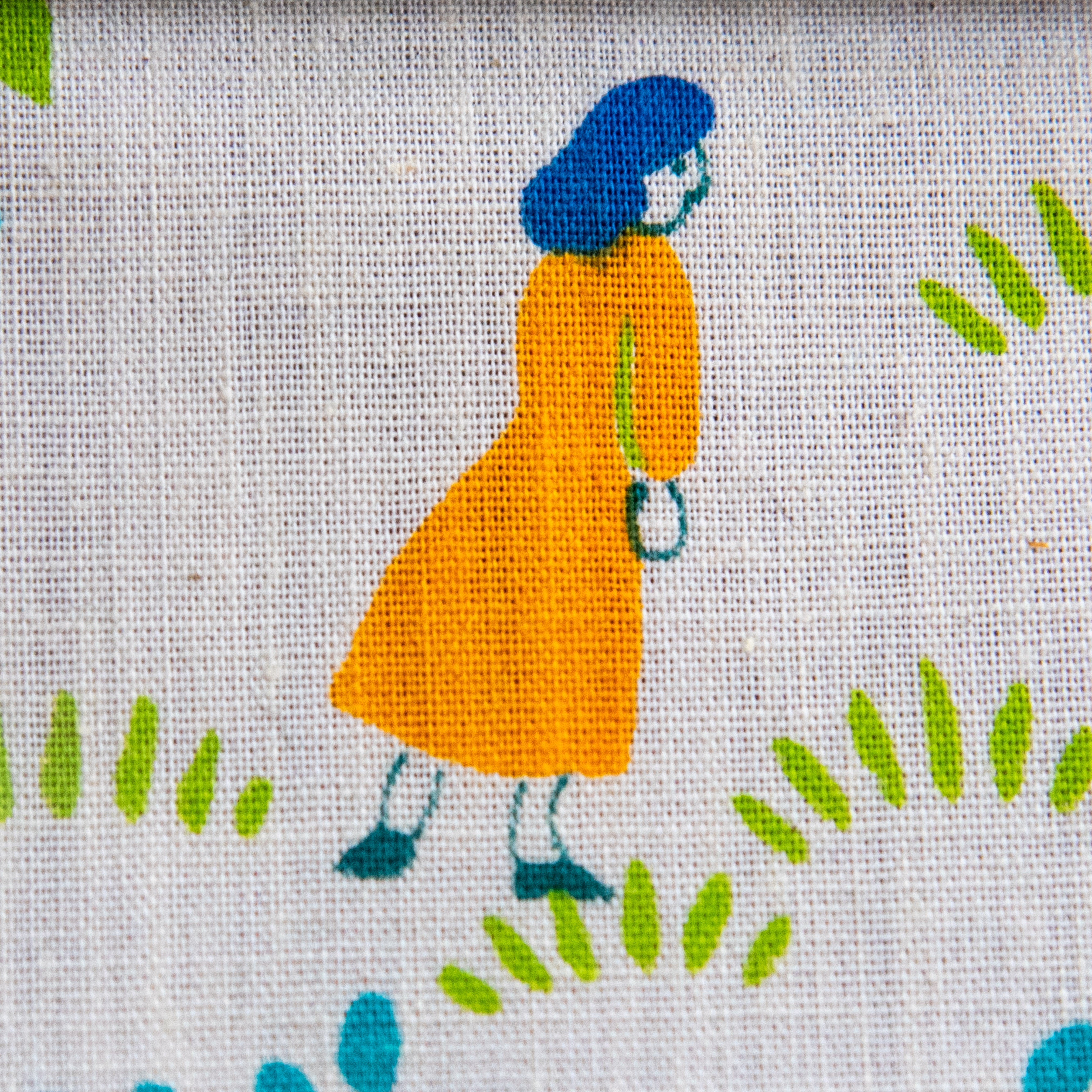 Keeper Pouch with Mid-Century Cotton Fabric: Eddie