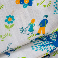 Keeper Pouch with Mid-Century Cotton Fabric: Eddie