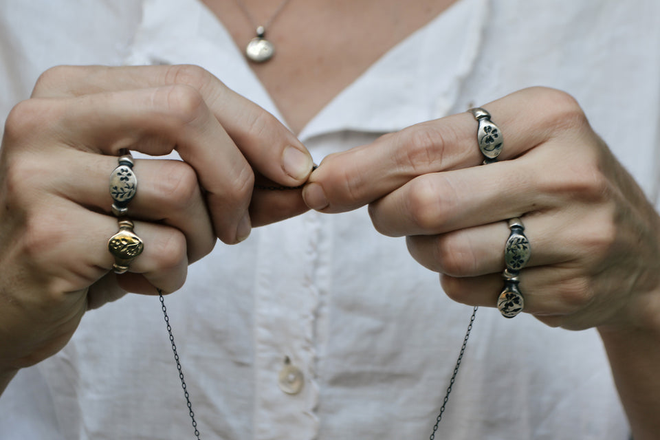 Wood Sorrel Botanical Necklace