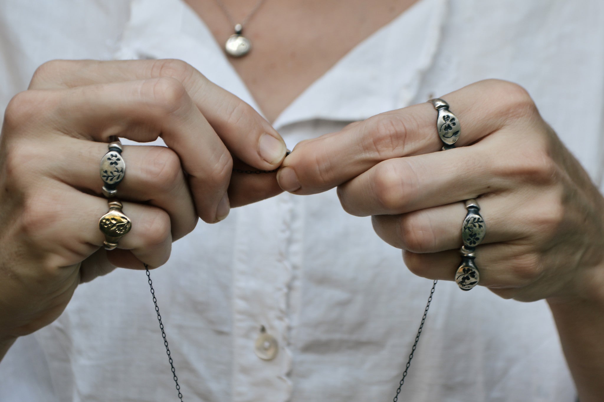 Purslane Botanical Necklace