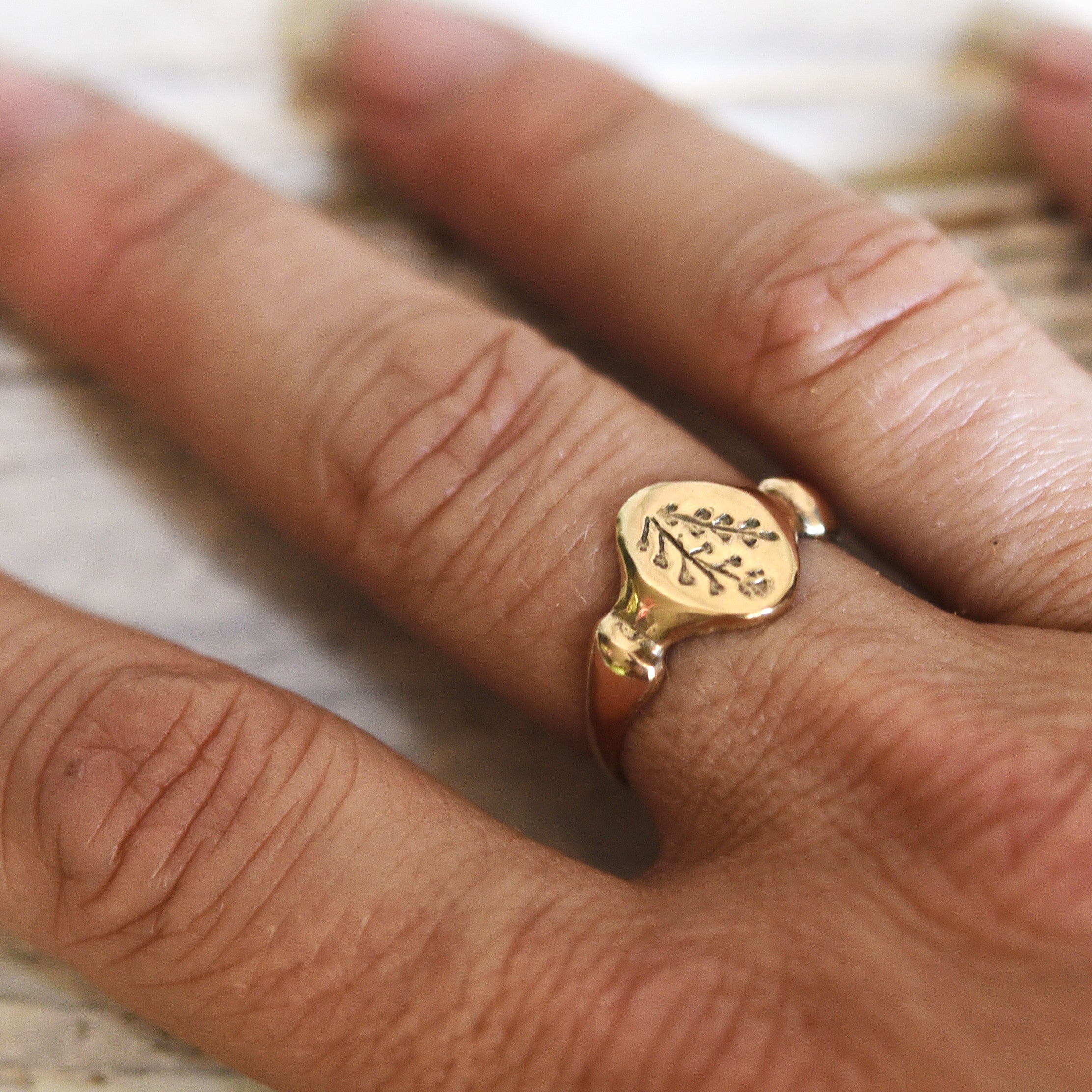 Shepherd’s Purse Botanical Ring