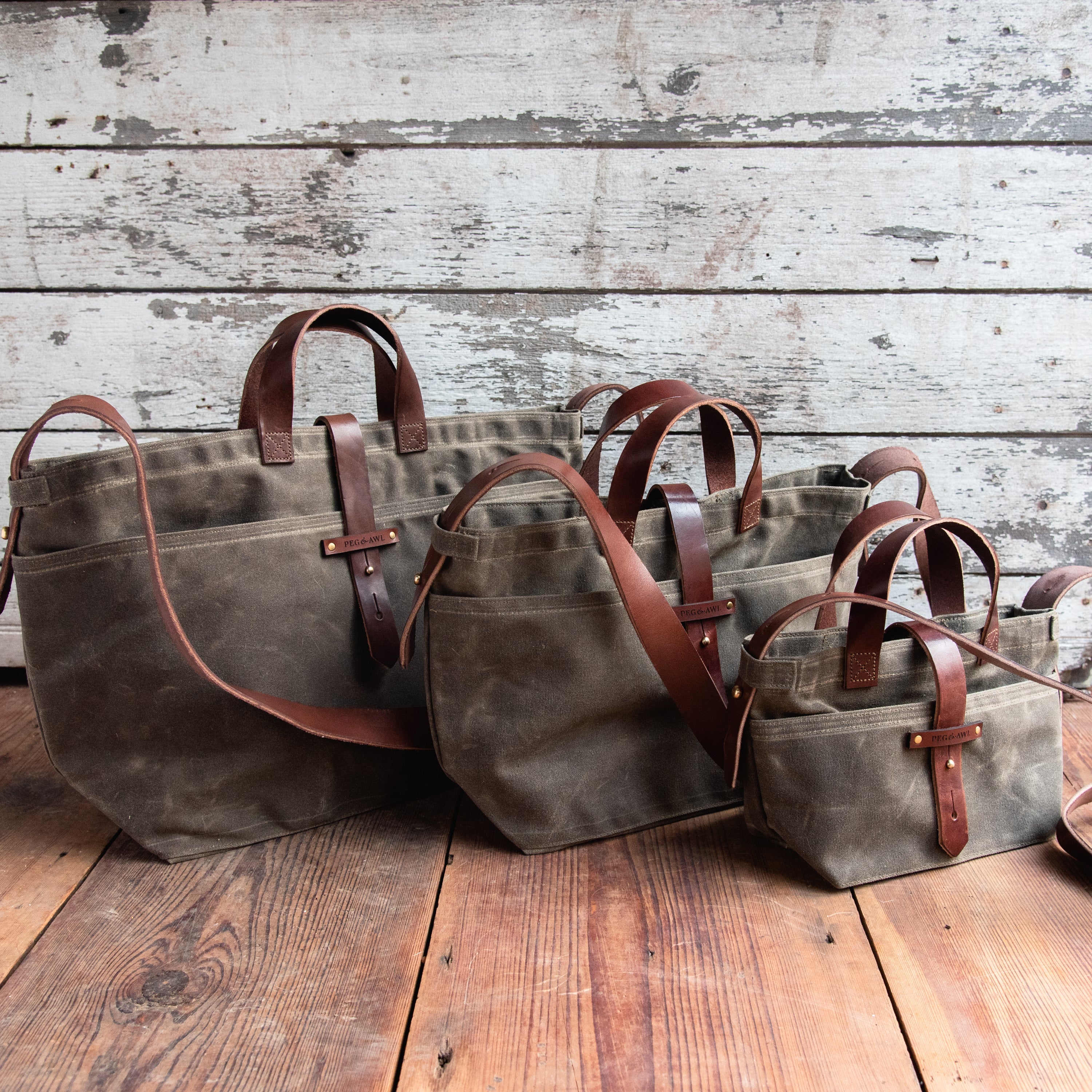 Mini Waxed Canvas Tote