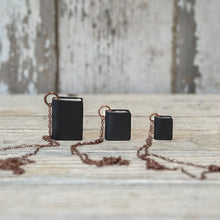 The Jackson Book Necklace (black)