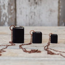 The Jackson Book Necklace (black)