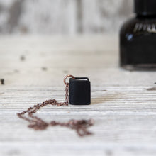 The Jackson Book Necklace (black)