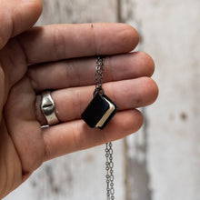 The Jackson Book Necklace (black)