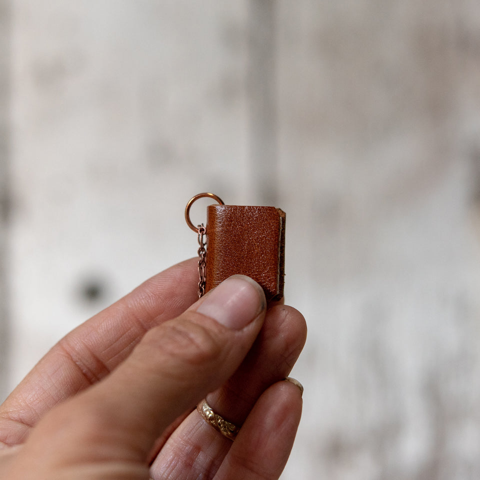 Book Necklace: Acorn