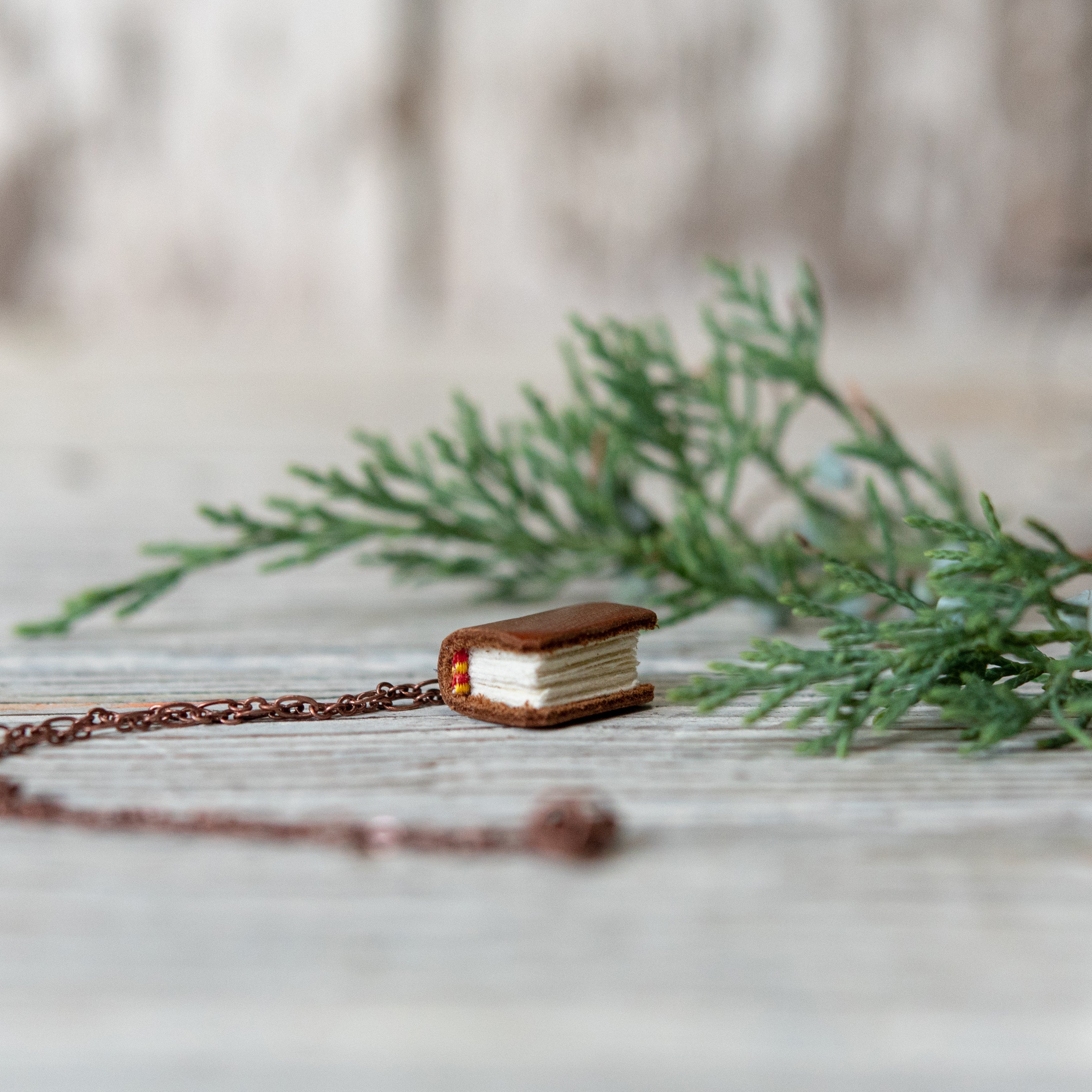 Book Necklace: Acorn