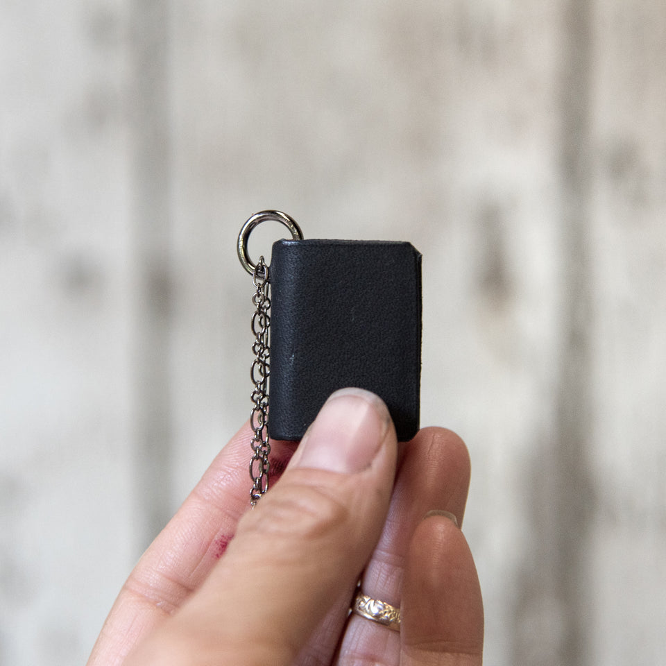 The Jackson Book Necklace (black)