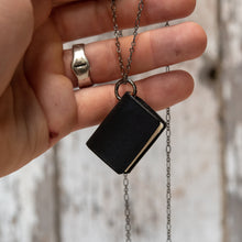 The Jackson Book Necklace (black)