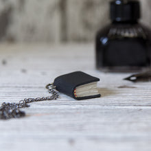 The Jackson Book Necklace (black)