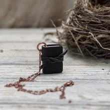 The Jackson Book Necklace (black) with Tie