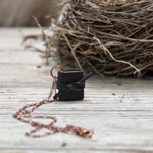 The Jackson Book Necklace (black) with Tie