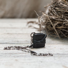 The Jackson Book Necklace (black) with Tie