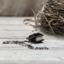 The Jackson Book Necklace (black) with Tie