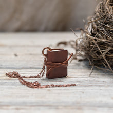 The Harper Book Necklace (brown) with Tie