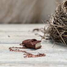 The Harper Book Necklace (brown) with Tie