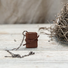 The Harper Book Necklace (brown) with Tie