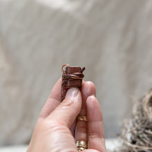 The Harper Book Necklace (brown) with Tie