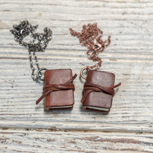 The Harper Book Necklace (brown) with Tie