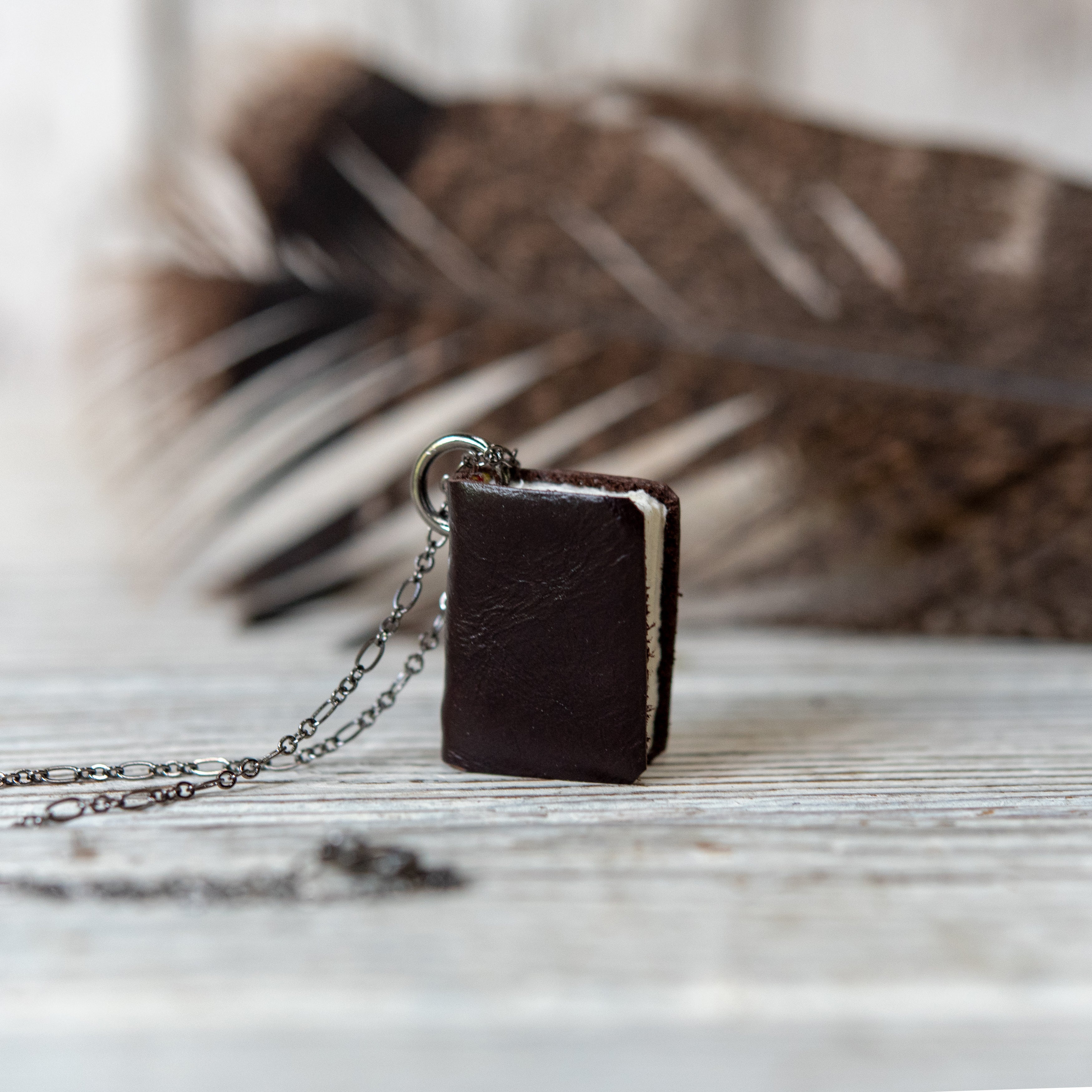 Book Necklace: Cacao